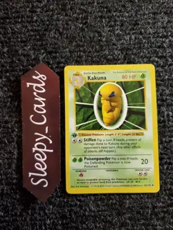 Pokemon Base Set 1st Edition Shadowless 33/102 Kakuna NM - Image 1