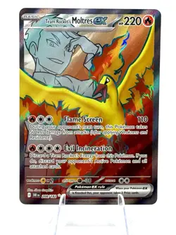 Pokemon TCG Team Rockets Moltres EX#208/182 Destined Rivals - Image 1