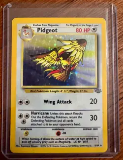 Pokemon TCG Pidgeot Jungle 8/64 Holo Unlimited Holo Rare MP - Image 1