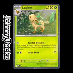Pokemon TCG -Leafeon 005/131 Cosmo Holo Promo Prismatic Evolutions Costco (NM) - Image 1