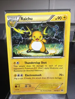 Pokemon TCG Raichu BREAKthrough 49/162 Regular Rare NM - Image 1