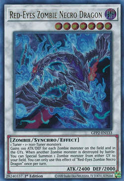 Red-Eyes Zombie Necro Dragon - GFP2-EN133 Ultra Rare 1st Ed NM Yugioh - Image 1