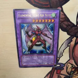 Yu-Gi-Oh! TCG Elemental Hero Air Neos STON-EN034 Ultra Rare 1st Edition DMG - Image 5