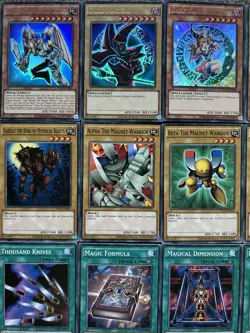 YuGiOh Yugi Valkryion Magnet Warrior Alt Art Dark Magician Mythical Beast Deck - Image 2