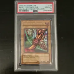 2002 Yu-Gi-Oh! Legend of Blue Eyes Right Leg Forbidden One LOB-EN120 PSA 10 - Image 1