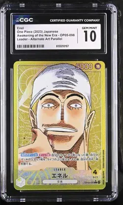✨✨ CGC 10 One Piece Enel OP05-098 Leader Alternate Art Japanese jpn - Image 1