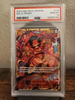 2024 ONE PIECE OP09-EMPERORS IN THE NEW WORLD #118 GOL D. ROGER PSA 10 GEM MINT - Image 1
