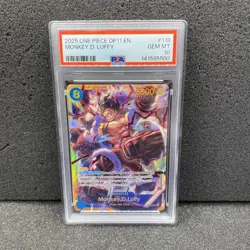 2025 ONE PIECE OP11-A FIST OF DIVINE SPEED #118 MONKEY D. LUFFY PSA 10 - Image 1