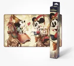 Disney Lorcana TCG Mickey & Minnie Foil Standard Playmat Non-Slip Backing - Image 1