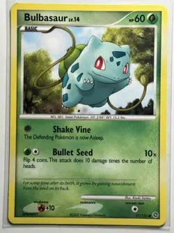 Bulbasaur Secret Wonders 77/132 MP-LP Pokemon Card - Image 1