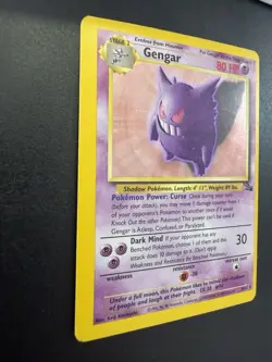 Pokemon TCG Gengar Fossil Holo Card 5/62 Unlimited Rare Vintage WOTC - Image 2
