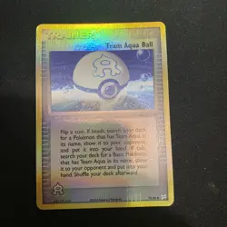 Team Aqua Ball 75/95 Ex Team Magma vs. Team Aqua Reverse Holo Pokemon Card - Image 1