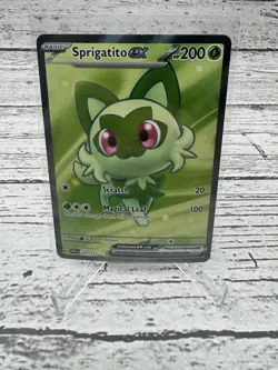 Pokemon TCG Sprigatito EX Full Art Card 251/217 Ascended Heroes Ultra Rare NM - Image 1