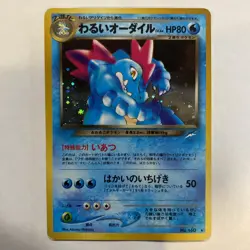 Dark Feraligatr Pokemon Card TCG Japanese No.160 Neo Destiny Holo - Image 1