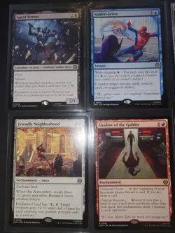 Spider-Man Rare Lot 8 Cards in Sleeves NM Magic the Gathering MTG - Image 2