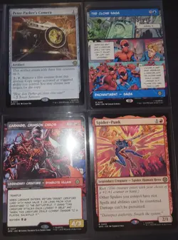 Spider-Man Rare Lot 8 Cards in Sleeves NM Magic the Gathering MTG - Image 3