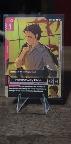 [ENG] Gundam Card Game - Hathaway Noa - ST08-010 C Alt Art Promo Foil - Image 1