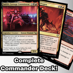 MTG Commander EDH Deck Judith, Carnage Connoisseur 100 Magic Cards Custom Deck - Image 1