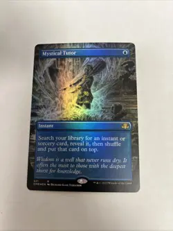 Mystical Tutor Borderless Foil Card #421 MTG LP - Image 1