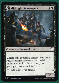 Midnight Scavengers -Innistrad Remastered INR #123 Magic: The Gathering MTG Card - Image 1