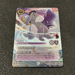 Lorcana Winterspell Eeyore In the Way Enchanted Near mint Pack Fresh - Image 1