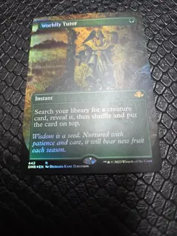 Worldly Tutor (Borderless) Dominaria Remastered Foil - Image 1