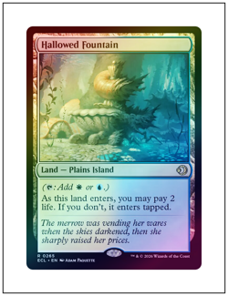 1x Hallowed Fountain, Foil, Lorwyn Eclipsed, Magic the Gathering MTG NM - Image 1