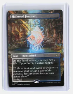 Hallowed Fountain MTG Lorwyn Eclipsed #R 0347 Rare Borderless Dual Sided Land - Image 1
