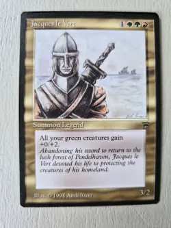 Jacques Le Vert MTG Legend Magic The Gathering - Image 1