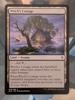 MTG Throne of Eldraine Common WITCH'S COTTAGE NM - Image 1