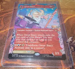 Gwen Stacy Borderless M 0209 Marvel's Spider-Man Magic the Gathering MTG - Image 1