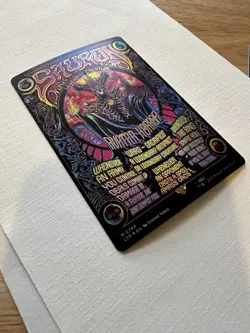 1x Sauron, the Dark Lord Borderless Poster FOIL LOTR MTG NEAR MINT PACK FRESH - Image 3