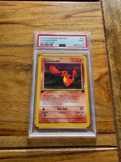 2000 Pokemon 1st Edition Rocket Charmander | MINT PSA 9 - Image 1