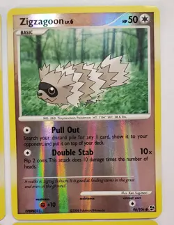 Bibarel 20/130 Bidoof 73/123 Zigzagoon 96/106 Lot Of 4 Rev Holo Cards Pokemon - Image 3