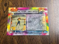 1998 Pokemon The First Movie #41 The Future Looks Bright Blue Label - Image 2