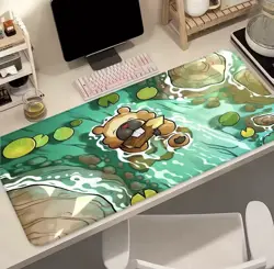Pokemon Bidoof Playmat UnOfficial TCG Gaming Mat Table Top Desk Nonslip Cover - Image 1