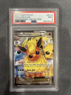 FLAREON EX Pokemon XY Generations Radiant Collection RC28 - PSA 9 - Image 1