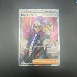 Boss’s Orders 256/217 Ultra Rare Full Art Pokemon TCG Ascended Heroes NM - Image 2