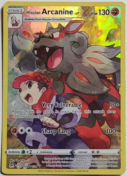 Pokemon TCG Hisuian Arcanine Lost Origin Trainer Gallery TG08/TG30 Holo Ultra LP - Image 1