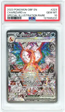 Pokemon Charizard EX #223 Obsidian Flames PSA 10 Gem Mint - Image 1