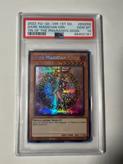 Yugioh Dark Magician Girl 2022 MP22-EN268 Secret Rare 1st Edition PSA 10 - Image 1