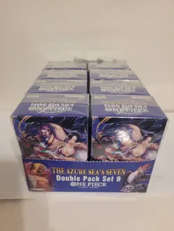 One Piece OP-14 EB-04 The Azure Sea's Seven Double Pack case Display English - Image 1