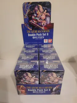 One Piece OP-14 EB-04 The Azure Sea's Seven Double Pack case Display English - Image 1
