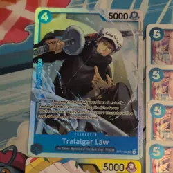 Trafalgar Law ST17-002 SR + 4 x Boa Hancock EB04-027 R/OP14 Boa Leader One Piece - Image 2