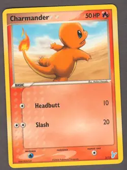 Charmander 2/12 EX Trainer Kit 2 Plusle and Minun 2006 Pokemon Card MP - Image 1