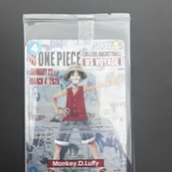🔥🏀One Piece Monkey.D.Luffy US College Basketball Promo Card 🏀🔥 - Image 2