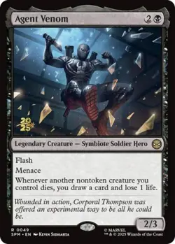 Agent Venom -Foil Near Mint MTG Promos: Prerelease Cards - Image 1