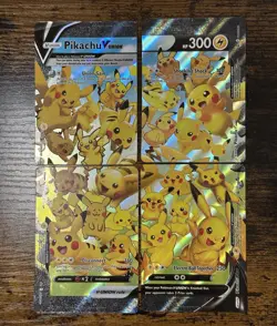 Pikachu V-Union [Set of 4] SWSH: Sword & Shield Promo Cards Holo - Image 1