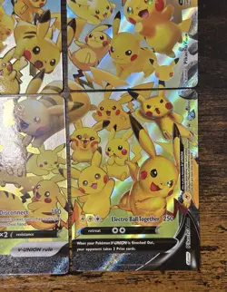 Pikachu V-Union [Set of 4] SWSH: Sword & Shield Promo Cards Holo - Image 4
