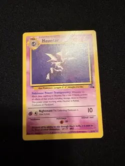 1999 Fossil Pokemon Card Lot Gengar, Haunter Non-Holo - Image 2